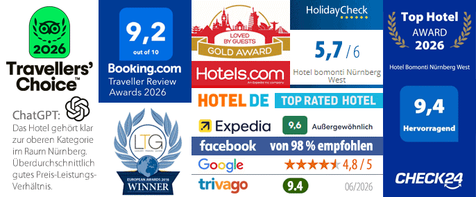 beste Noten für das Hotel Bomonti in Nürnberg West
