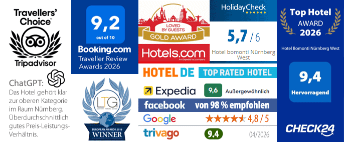 beste Noten für das Hotel Bomonti in Nürnberg West